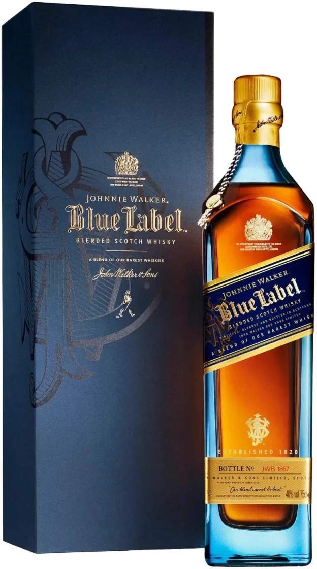 Виски Johnnie Walker Blue Label, gift box, 1 л купить в Москве по