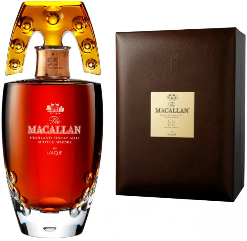 Виски Macallan in Lalique 55 Years Old, gift box, 0.7 л купить в