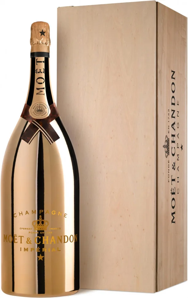 Шампанское Moet & Chandon Brut Imperial Bright Night, wooden box
