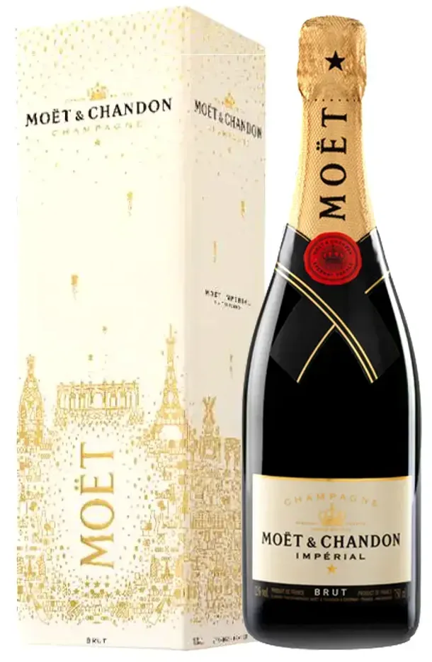 Шампанское Moet & Chandon Brut Imperial, gift box New Year, 2017