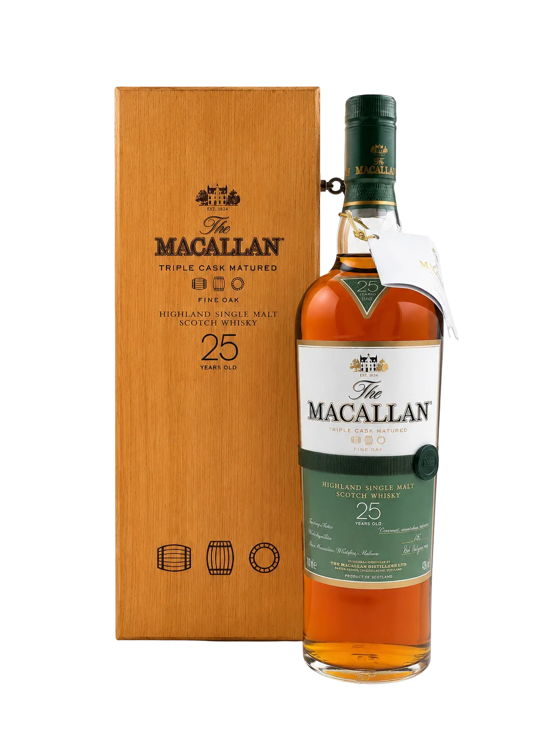 Виски Macallan Triple Cask Fine Oak 25 Years Old, gift box, 0.7 л