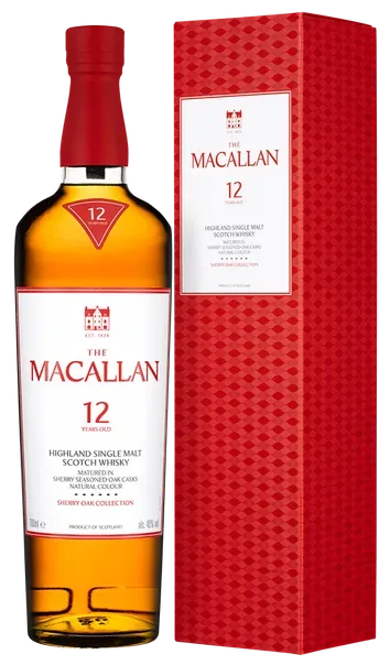 Виски Macallan Sherry Oak 12 Years Old, gift box, 0.7 л купить в